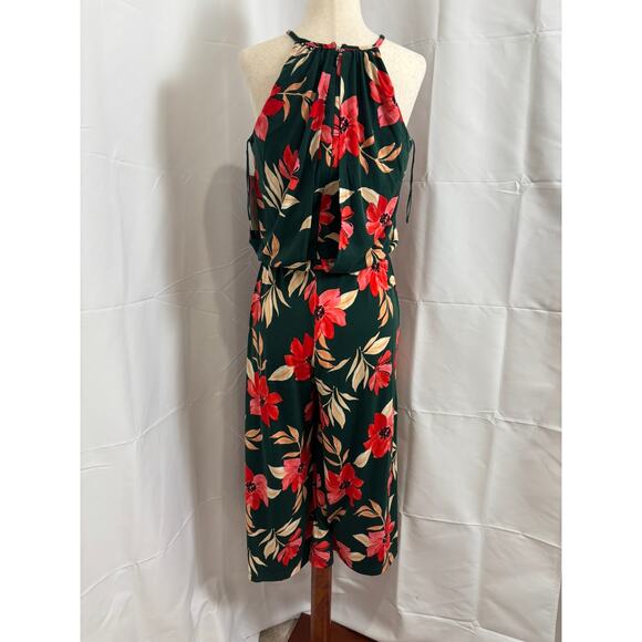 NWT Maggy London Lottie Floral Halter Cropped Jumpsuit - Size 2 - Picture 3 of 9